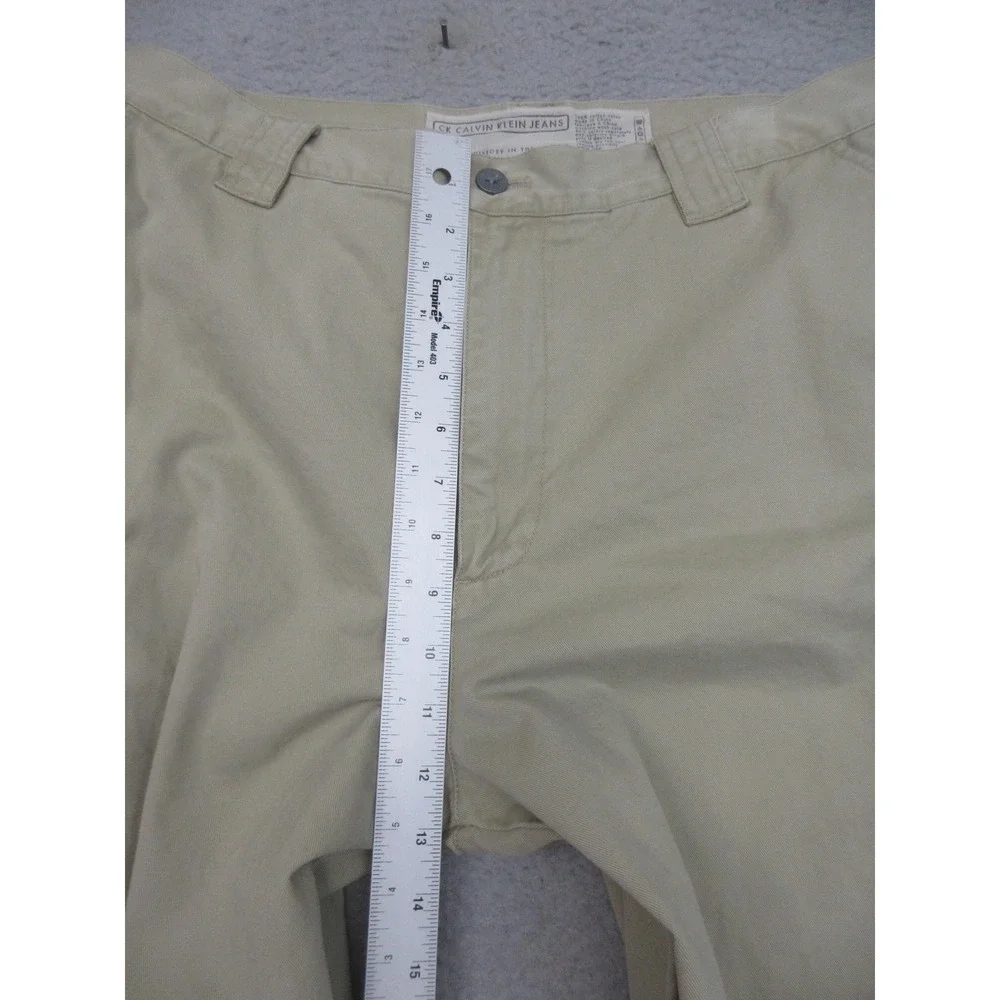 Calvin Klein Jeans GI Chino Cargo Pants Mens 36x30 Khaki Cotton Utility Workwear